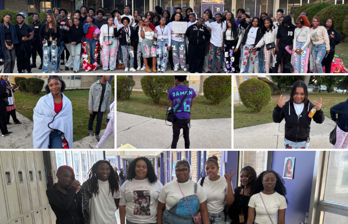  Students wearing 2025 clothing 